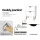Artiss Bedside Table, Particle Board, White, 40x30x50cm, Scandinavian Style, 2 Drawers, Easy Assembly, Anti-Rust Slides