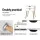 Artiss Bedside Table, Particle Board, White, 40x30x60cm - Scandinavian Style, 2 Drawers, Easy Assembly