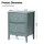 Artiss 2 Pack Bedside Tables with 2 Drawers Bedroom Storage Metal Handles Easy-Clean Painted MDF Green