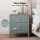Artiss 2 Pack Bedside Tables with 2 Drawers Bedroom Storage Metal Handles Easy-Clean Painted MDF Green
