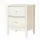 Artiss White Bedside Table with 2 Drawers, MDF Material, 40x30x50cm, Easy Clean, Anti-Tip Kit, Ideal for Bedrooms