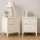 Artiss Bedside Tables 2 Pack with 2 Drawers 40cm x 30cm x 50cm White Bedroom Storage