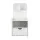 Artiss EVERMORE White Bedside Table - 1 Drawer, 4-Tier Shelf, E1 Particle Board, 36.5x30x75cm, Stylish & Durable