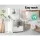 Artiss EVERMORE White Bedside Table - 1 Drawer, 4-Tier Shelf, E1 Particle Board, 36.5x30x75cm, Stylish & Durable
