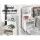 Artiss EVERMORE White Bedside Table - 1 Drawer, 4-Tier Shelf, E1 Particle Board, 36.5x30x75cm, Stylish & Durable