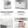 Artiss EVERMORE White Bedside Table - 1 Drawer, 4-Tier Shelf, E1 Particle Board, 36.5x30x75cm, Stylish & Durable