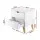 Artiss Anders White Bedside Table - 2 Drawers, Solid Rubber Wood Legs, Particle & MDF Board, 48x39x51cm