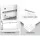 Artiss Bedside Table with 2 Drawers, MDF, High Gloss White, 59x40x51cm - Modern Design, Ample Storage, Easy Assembly