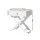 Artiss Qara White Bedside Table with Drawer - Stylish Cross-Leg Design, E1 Particle Board, 20kg Capacity, Easy Assembly