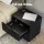 Artiss BODEN Black Bedside Table with 2 Drawers, 15mm Particle Board, 40x30x50cm, Splayed Beech Legs, Anti-R
