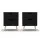 Artiss 2 x Black Bedside Tables with 2 Drawers - BODEN, 15mm Thick Particle Board, 40x30x50cm, Beech Legs