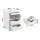Artiss LED Bedside Table Nightstand with Charging Station RGB Lighting 2 Drawers White 40x35x60cm Pack
