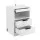 Artiss LED Bedside Table Nightstand with Charging Station RGB Lighting 2 Drawers White 40x35x60cm Pack