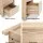 Artiss Bedside Table 2 Drawers, Pine, 48x39x53cm, Beige - MAXI Series, Modern Storage Solution