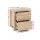 Artiss Maxi 2x Bedside Tables with 2 Drawers, Thick Pine Look, 48x39x53cm, Modern Storage Nightstands, Beige
