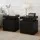 Artiss 2 Bedside Tables - Black, 2 Drawers, Lift-up Storage, 15mm Particle Board, Modern Design, 45x35x52cm,