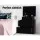 Artiss 2 Bedside Tables - Black, 2 Drawers, Lift-up Storage, 15mm Particle Board, Modern Design, 45x35x52cm,