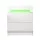 Artiss LED Bedside Table, 2 Drawers, Lift-up Storage, 16-Colour LED, Gloss White, 45x35x52.5cm, Modern Design