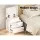 Artiss LED Bedside Table, 2 Drawers, Lift-up Storage, 16-Colour LED, Gloss White, 45x35x52.5cm, Modern Design