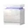 Artiss COLEY White LED Bedside Table Set of 2 - 16-Colour Lights, 2 Drawers, Lift-up Storage, Particle Board & MDF, 45x