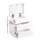Artiss COLEY White LED Bedside Table Set of 2 - 16-Colour Lights, 2 Drawers, Lift-up Storage, Particle Board & MDF, 45x