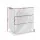 Artiss MORI White LED Bedside Table with 3 Drawers - Customisable Colours & Modern Design for Stylish Bedrooms
