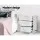 Artiss MORI White LED Bedside Table with 3 Drawers - Customisable Colours & Modern Design for Stylish Bedrooms