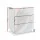 Artiss 2x LED Bedside Tables - 3 Drawers, 16 Colours, High-Gloss UV Finish, Modern White Design, 53x35x60cm,