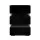 Artiss LUMI Black LED Bedside Table - Modern 3-Drawer Design with Customisable Lighting and Ample Storage