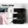 Artiss LUMI Black LED Bedside Table - Modern 3-Drawer Design with Customisable Lighting and Ample Storage