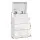 Artiss COLEY White LED Bedside Table with 3 Drawers - Customisable 16-Colour Lighting & Modern Gloss Finish