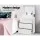 Artiss COLEY White LED Bedside Table with 3 Drawers - Customisable 16-Colour Lighting & Modern Gloss Finish