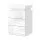 Artiss COLEY White LED Bedside Tables - 3 Drawers, Particle Board & MDF, 16 Colours, 45x35x68cm, Modern Storage Solution