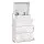 Artiss COLEY White LED Bedside Tables - 3 Drawers, Particle Board & MDF, 16 Colours, 45x35x68cm, Modern Storage Solution