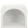 Artiss ARCHED White Bedside Table - Stylish Arched Design, E1 MDF, Textured Finish, 2 Shelves, 40x31x55cm, Easy Assembly