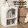 Artiss ARCHED White Bedside Table - Stylish Arched Design, E1 MDF, Textured Finish, 2 Shelves, 40x31x55cm, Easy Assembly