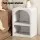 Artiss ARCHED White Bedside Table - Stylish Arched Design, E1 MDF, Textured Finish, 2 Shelves, 40x31x55cm, Easy Assembly