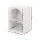 Artiss 2 Pack Bedside Tables with 2 Shelves ARCHED White Contemporary Bedroom Storage Furniture Textured Finish