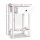 Artiss BOWIE White Bedside Table - 1 Drawer, Shelf, E1 MDF, 50x30x74cm, Retro Knob, Non-Toxic Finish,