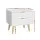 Artiss Bedside Table with 2 Drawers, White, Pine Legs, 50x40x50cm - Durable, Stylish, Easy Assembly, 1-Year Warranty