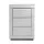 Artiss Presia Set of 2 Bedside Tables, 3 Drawers, Mirrored Glass, Silver, 40x40x58cm, Elegant Storage with Crystal Knobs