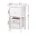Artiss Claire Bedside Table Set of 2, 1 Drawer with Wicker Basket, Rustic White, Paulownia Wood, 25x30x45cm