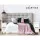 Artiss Claire Bedside Table Set of 2, 1 Drawer with Wicker Basket, Rustic White, Paulownia Wood, 25x30x45cm