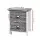 Artiss Sage Bedside Table Set of 2 - 18mm Paulownia Wood & MDF, Vintage Grey, 38x28x45.5cm, Smooth Drawers