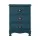 Artiss Bedside Table 3 Drawers Vintage Blue - Solid Paulownia Wood, Metal Handles, No Assembly, 45x30x62.5cm