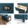 Artiss Bedside Table 3 Drawers Vintage Blue - Solid Paulownia Wood, Metal Handles, No Assembly, 45x30x62.5cm