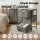 Artiss Set of 2 Chest of 3 Drawers Grey Compact Storage Tallboy with Metal Frame and MDF Top 47x30x73cm
