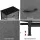 Artiss 4 Drawer Tallboy Chest of Drawers Storage Dresser, Grey, MDF Tabletop, Metal Frame, 47x30x94cm, Modern Style
