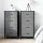 Artiss Set of 2 Grey Tallboy Dressers, 4 Drawer Storage with MDF, Metal Frame, Non-Woven Lining, 47x30x94cm, Easy