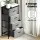 Artiss Set of 2 Grey Tallboy Dressers, 4 Drawer Storage with MDF, Metal Frame, Non-Woven Lining, 47x30x94cm, Easy